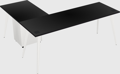 Modern l-shaped office desk
