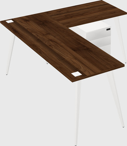 Modern l-shaped office desk