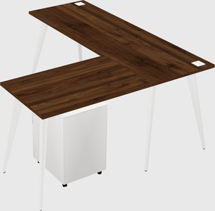 Modern l-shaped office desk