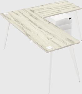 Modern l-shaped office desk