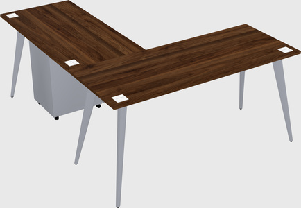 Modern l-shaped office desk