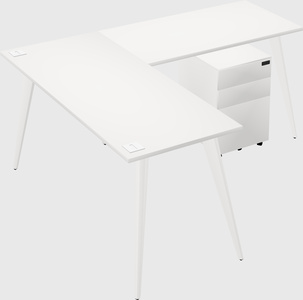 Modern l-shaped office desk