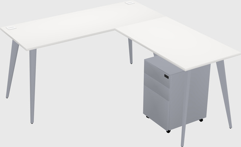 Modern L-shaped Office Desk