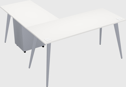 Modern l-shaped office desk