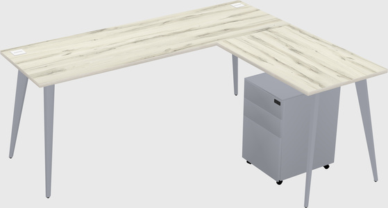 Modern L-shaped Office Desk