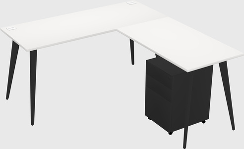 Modern L-shaped Office Desk