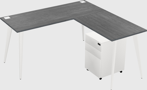 Modern L-shaped Office Desk