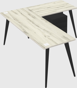 Modern l-shaped office desk