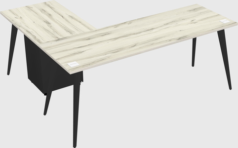 Modern l-shaped office desk