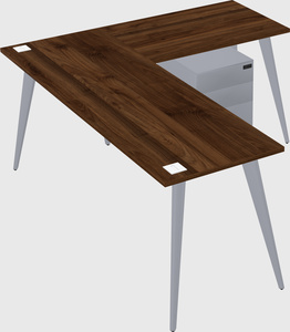 Modern l-shaped office desk
