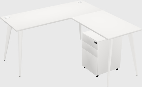 Modern L-shaped Office Desk