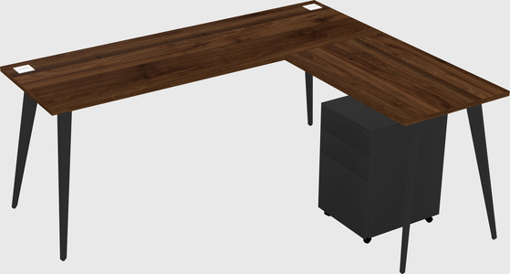 Modern L-shaped Office Desk