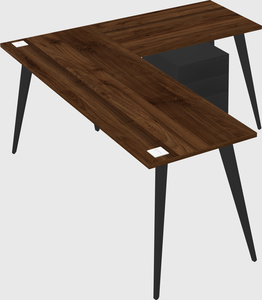 Modern l-shaped office desk