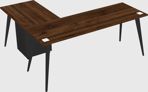 Modern l-shaped office desk