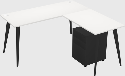 Modern L-shaped Office Desk