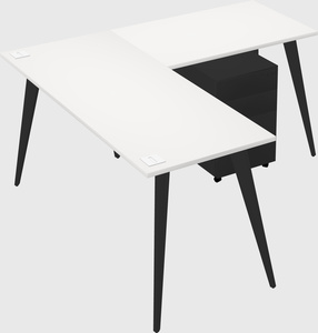 Modern l-shaped office desk