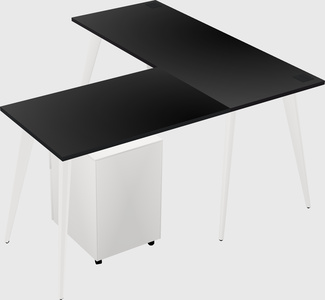 Modern l-shaped office desk