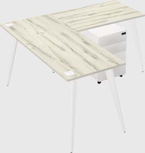 Modern l-shaped office desk