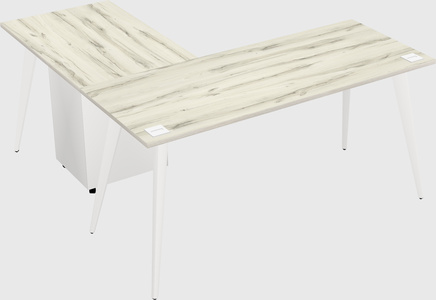Modern l-shaped office desk