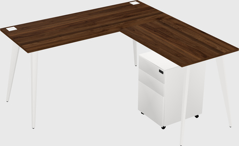 Modern L-shaped Office Desk