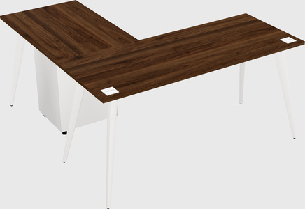 Modern l-shaped office desk