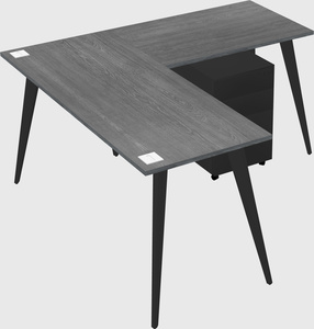 Modern l-shaped office desk