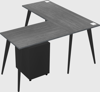 Modern l-shaped office desk