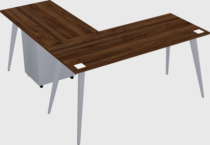 Modern l-shaped office desk