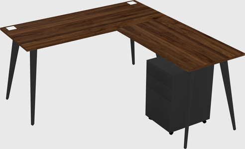 Modern L-shaped Office Desk