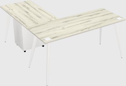 Modern l-shaped office desk