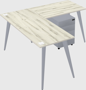 Modern l-shaped office desk