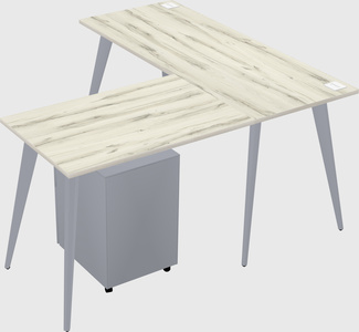 Modern l-shaped office desk