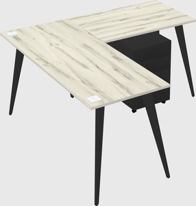 Modern l-shaped office desk