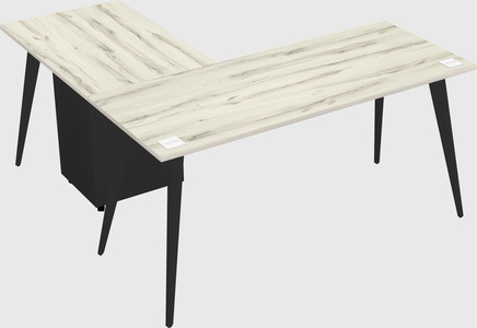 Modern l-shaped office desk