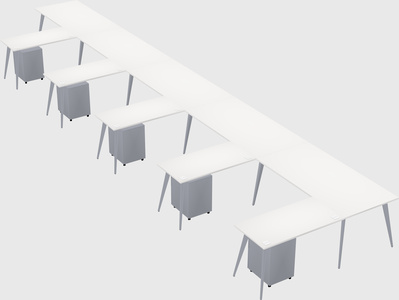Modern l-shaped office desk