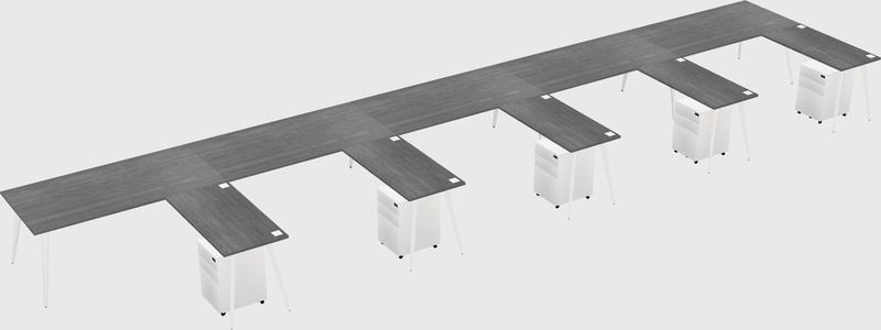 Modern L-shaped Office Desk