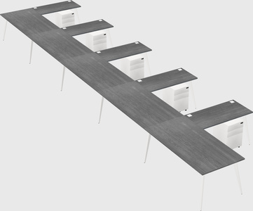 Modern l-shaped office desk
