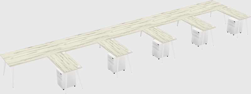 Modern L-shaped Office Desk