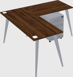 Modern l-shaped office desk