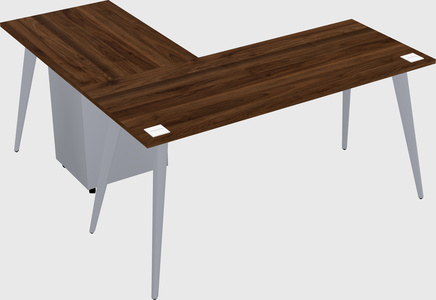 Modern l-shaped office desk