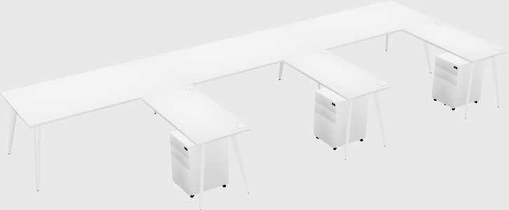 Modern L-shaped Office Desk