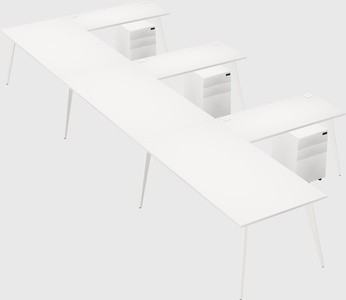 Modern l-shaped office desk