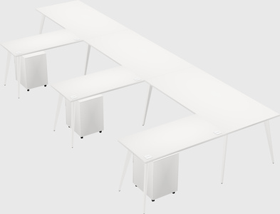Modern l-shaped office desk