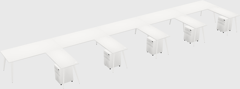 Modern L-shaped Office Desk
