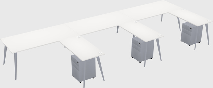 Modern L-shaped Office Desk