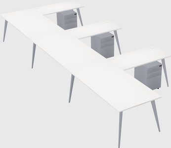 Modern l-shaped office desk