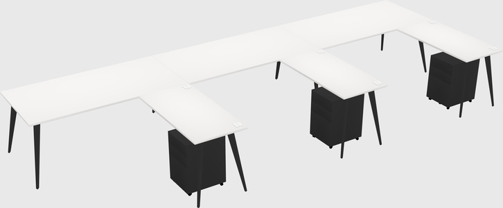 Modern L-shaped Office Desk