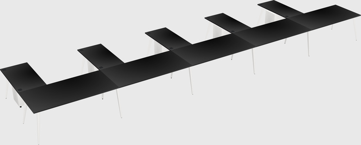 Modern l-shaped office desk