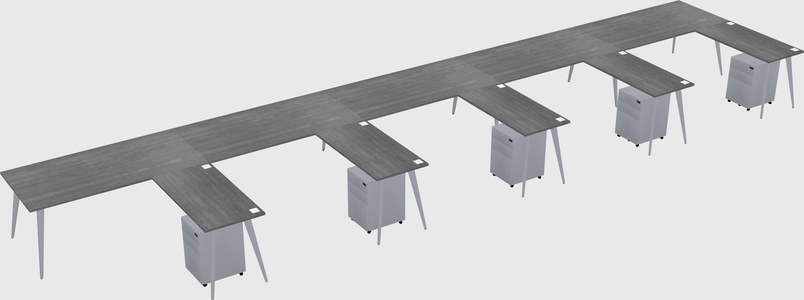Modern L-shaped Office Desk