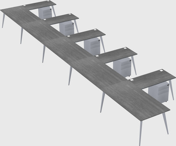 Modern l-shaped office desk
